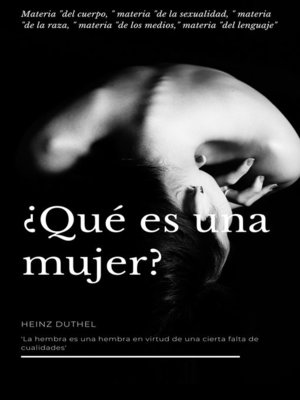 cover image of ¿QUÉ ES UNA MUJER?